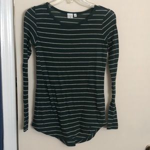 BP (Nordstrom) Olive Green Striped Long Sleeve